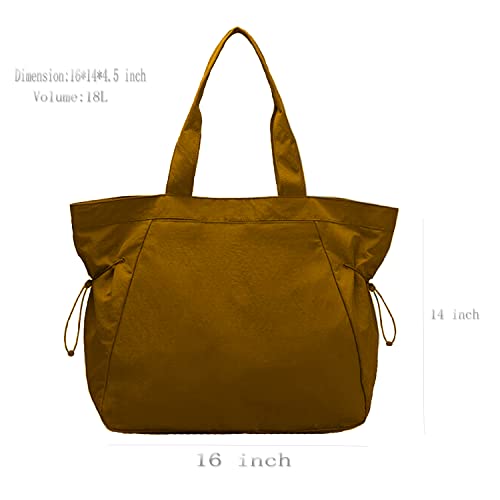 Waterproof Side-Cinch Shopper Bags Travel Tote Bags for women Shoulder Bag for Shopping Workout Beach 18L3
