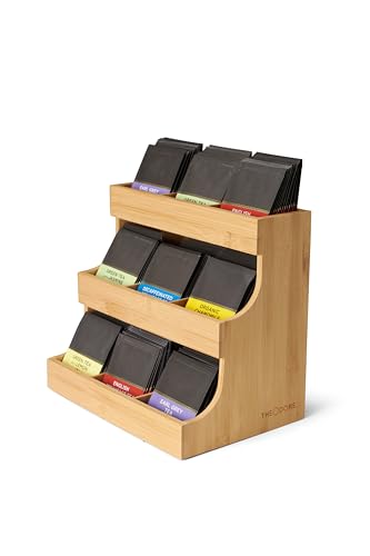 Theodore Vertical Bamboo Tea Organizer