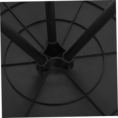 Table pliante ronde en ABS et acier carbone BESPORTBLE compacte pour le camping