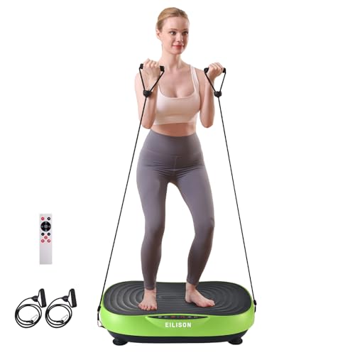 EILISON Glory - Máquina de ejercicio con placa de vibración para drenaje linfático, pérdida de peso, placa de vibración para fitness en casa, plataforma de vibración para entrenamiento de cuerpo