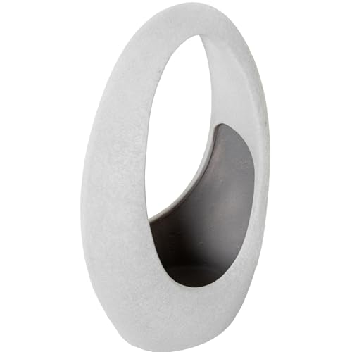 Vase en céramique blanche 45cm pour sublimer les angles vides avec élégance - 6