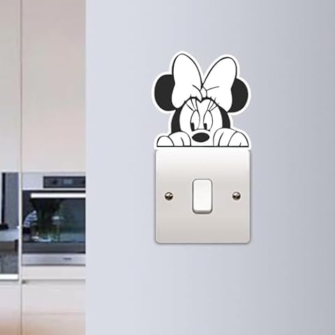 Minnie Mouse Light Switch Sticker for Kids Cover
