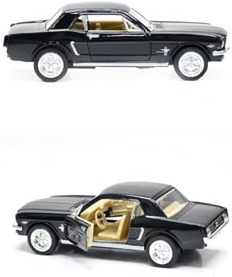 diecast 136 scale 1964 1/2 Ford Mustang In Black Diecast 1:36 Scale By Kinsmart