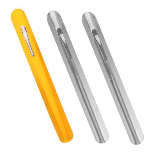 Yardenfun 3 Pièces Nettoyeur de puces de bureau grattoir à miettes en métal extracteur de miettes de table ramasse-miettes de restaurant balayeuse de table Acier inoxydable