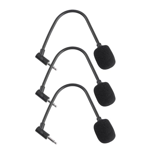 OHPHCALL 3piezas Micrófono Pequeño para Teléfono y Ordenador Corte Recto Canales Mono y Estéreo Portátil y Duradero para Uso Casa y Oficina