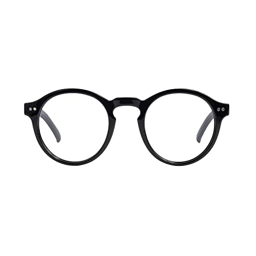 Kolo Harrison Premium Reading Glasses, Classic Round Style, Black, 2.0 #TOP27