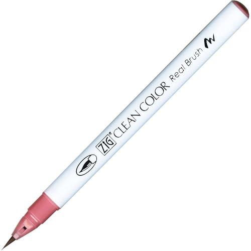 Zig RB6000AT-230 Clean Color Real Brush Marker, Pale Rose
