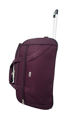 Image of Timus Club Mumbai 55CM /20 inch Cabin Wine Colour 2 Wheel Duffle Trolley Travel Bag for Men /Duffle Bags for Women /Best Waterproof Duffle Bag for Women