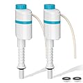 SAMODRA Silent Toilet Fill Valve Adjustable Water Line and Water-Saving, High Performance Toilet Flush Valve Replacement Kit Anti-Siphon, Installs in Minutes (2P)