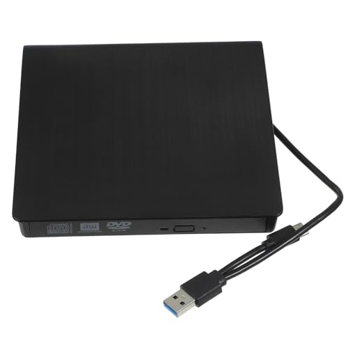 HOMOCONO External Cd DVD Drive Portable Optical Burner Fast Data Transmission Compatibility Sleek Design for Laptops Desktops