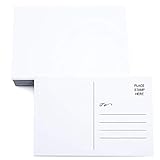 RXBC2011 100 Blank Postcards for mailing White Cards 4 x 6 inches