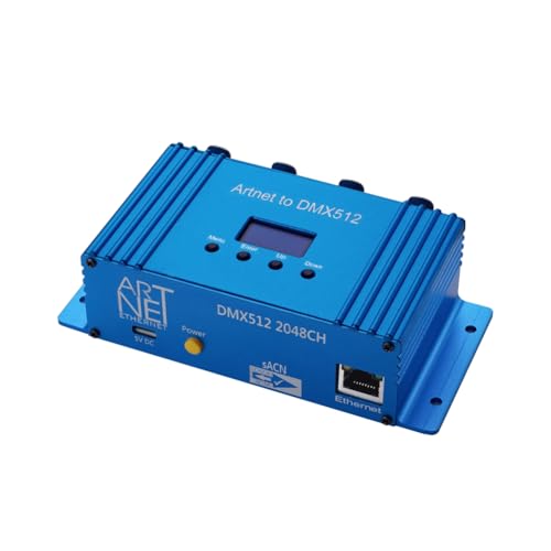 Contrôleur Artnet DMX512 Ethernet avec fonctions complètes pour régie lumière