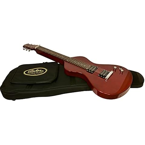 2022-23 Asher Electro Hawaiian Jr Lap Steel Guitar - Trans Cherry Cover