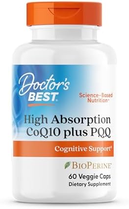 Doctor's Best, CoQ10 Plus PQQ, 60 Veggie Caps