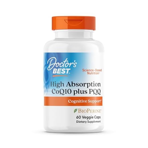 Doctor's Best High Absorption CoQ10 Plus PQQ, Gluten Free, Naturally Fermented, Vegan, Heart Health & Energy Production, 60 Veggie Caps