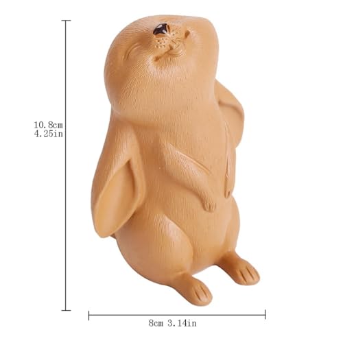 Lapin de décoration en sable violet pour statuette de thé, cadeau idéal - 3