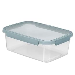 Curver CV-087 Smart Fresh Storage Container, Rectangular, 1.3 gal (3.5 L) Deep Type, Food Storage Container, Food Container, Plastic Container, Microwave Safe, Dishwasher Safe, Freezer Safe
