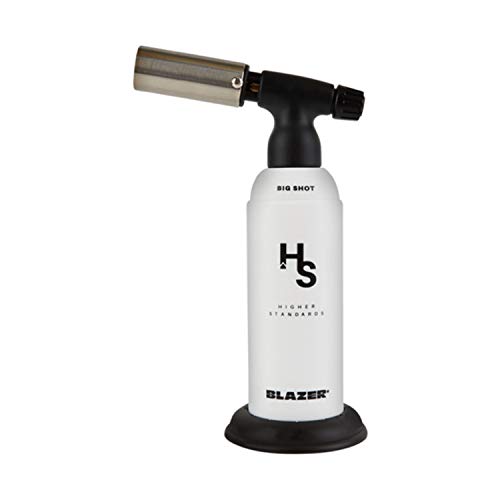 Higher Standards Big Shot Torch - Adjustable Flame Kitchen Torch, Ideal for Cooking, Baking, Creme Brulee, Searing & DIY Projects, Butane Not Included
