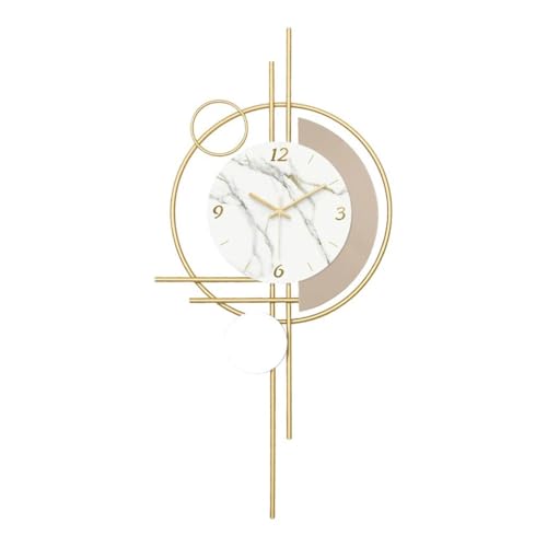 Horloge silencieuse grand format pour salon moderne sans tic-tac