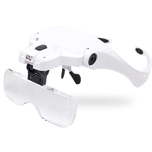 Lunettes de mains loupe avec cinq lentilles pour corriger la fatigue visuelle