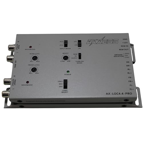 Axxess Integrate by Metra 4-Channel Active Line Out Converter with Bass Boost, AX-LOC4.4-PRO