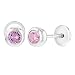 Produktbild In Season Jewelry  -  Sonstige  Edelstahl Rund   Pink zirkonia