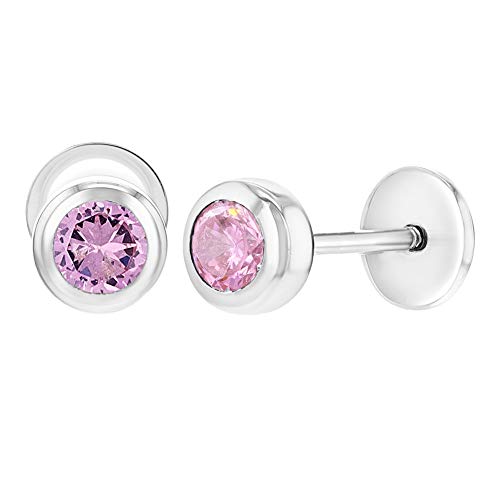 Preisvergleich Produktbild In Season Jewelry - Sonstige Edelstahl Rund Pink zirkonia