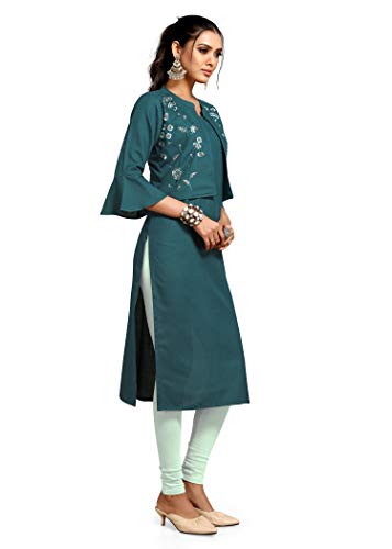 Image of Shiv Textiles Women's Cotton Regular Fashion Kurti
