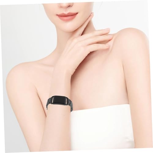 Correa de reloj de metal SHINEOFI con protector integrado y ajuste rápido anticaídas 6