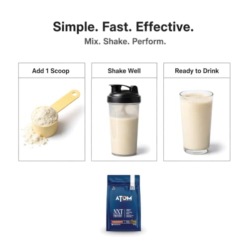 Image of AS-IT-IS ATOM NXT Protein Dubai Kunafa, 500g - 31g Muscle Fuel from Yeast Protein with DigeZyme