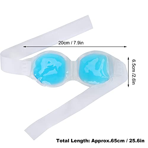 Kühlende Augenmaske, Wiederverwendbare Gel-Augenmaske, Heiße Kalte Kompresse für Geschwollene Augen, Trockene Augen, Augenringe, Lindert Augenermüdung (Blau) - Image 4