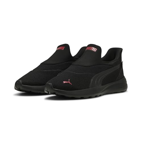 PUMA Tenis Unisex Softride Cosmic Sliptech, Puma Negro Puma Negro Puma Rojo, 42 EU