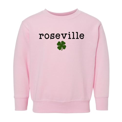 Roseville Shamrock Kids Sweatshirt Toddler 5T Pink