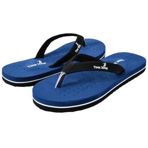 Image of Perforated Flip Flops, Burgundy with Black Straps, Casual Beach Sandals