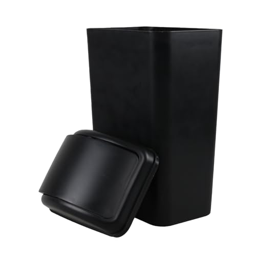 Caneca de basura de plástico con tapa basculante 3.5 galones miniatura 7