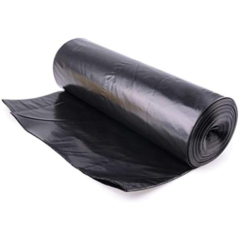 50L 100 Heavy Duty Black Bin Liners Refuse Sacks Bin Bag Cover