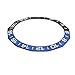 Ewatchparts CERAMIC BEZEL INSERT COMPATIBLE WITH TAG HEUER 40.70MM WITH EDGES FOR MECHANICAL BLUE/BLACK
