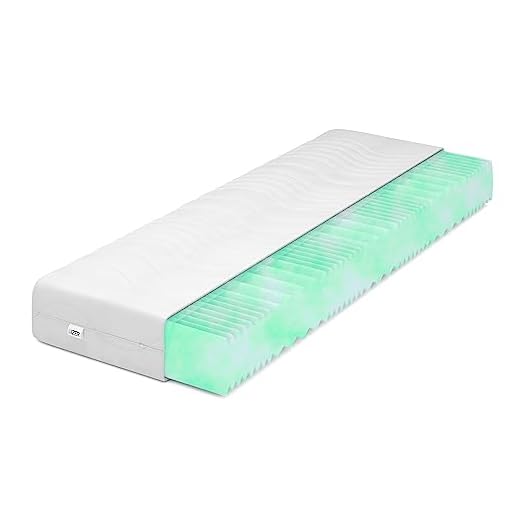 IZER Aqua Wave Kaltschaummatratze Härtegrad H3 70x190 11cm Orthopädische RG30 Matratze 7-Zonen Matratzenbezug mit Reißverschluss
