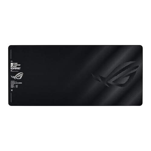 ASUS ROG Sheath II XXL Gaming-Mauspad (900 x 400 mm großes Mousepad, kühlendes Gewebe, optimierte Oberfläche für Esport und Gaming, ausfransungssichere, flach genähte Kanten, Schwarz)