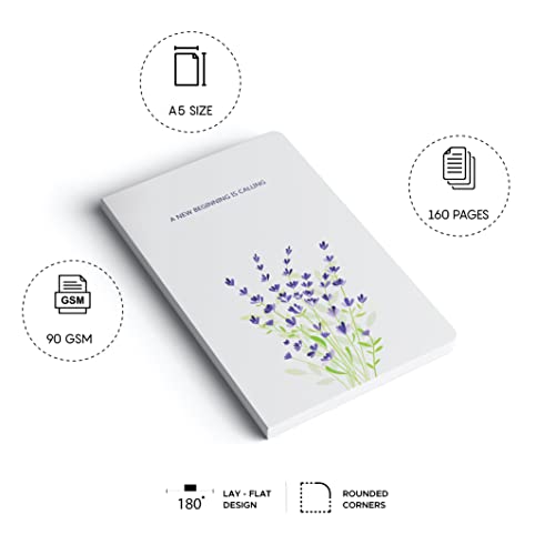 FACTOR NOTES A5 Notebook: Ruled | 90 GSM | 160 Pages (New Beginnings)