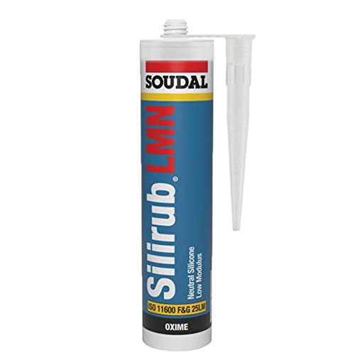 Soudal SILIRUB LMN Superiour Quality Low Modulus Silicone | Neutral Curing and UV-Resistant Silicone Sealant - Suitable for Construction and Industrial Sealing Application - 300ml - CARAMEL