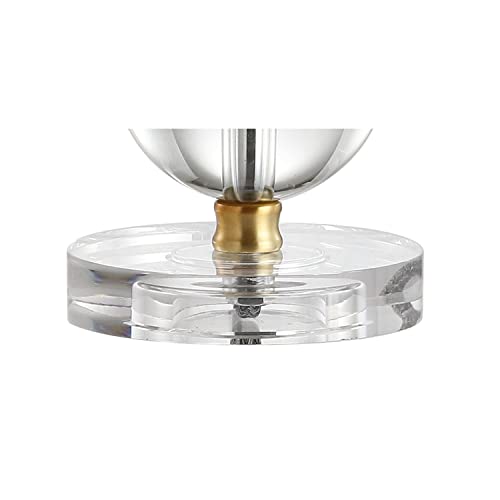 Lámpara de mesa pequeña de cristal y latón 23 pulgadas miniatura 6