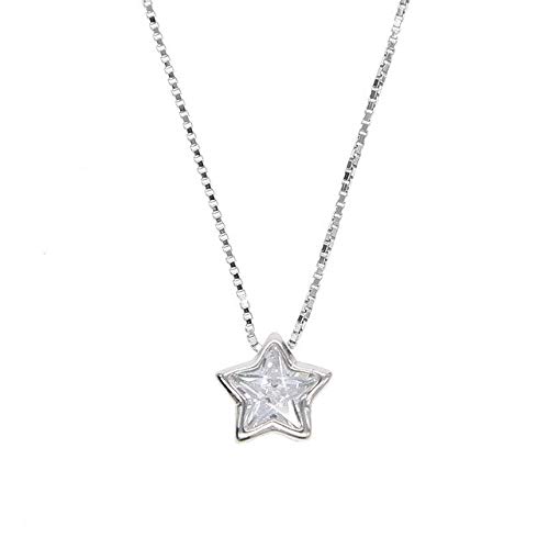 Collier cœur pierre unique zircone MOCHAMIK, le cadeau idéal en argent 925 et platine