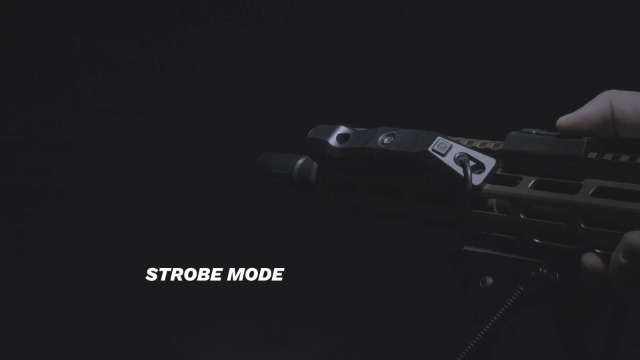 VOTATU ML40S 1450 Lumens Tactical Flashlight with Pressure Switch Compatible with M-Lok Rail Weapon Light for Rifle, Strobe Function, Magnetic Rechargeable