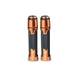 Hand Grips for GSXR 600 750 1000 1300 GSX-R K1-K9 GSXR600 GSXR750 GSXR1300 7/8' 22MM Hand Grips End Handlebar Handle Grip Ends(Orange)