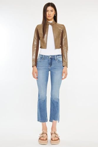 SALT TREE Kancan - Savanna Mid Rise Cropped Flare Jean - Essential, KC20058M3