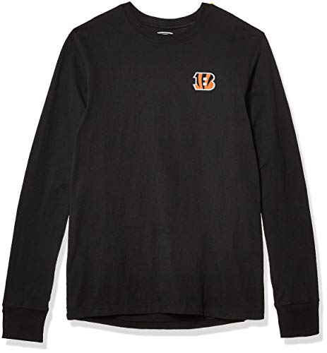 OTS NFL Cincinnati Bengals Men's Rival Long Sleeve Tee, Hudson, X-Large