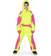 Tipsy Elves Women's Bright Colorful Apres Ski Hooded Snow Jackets