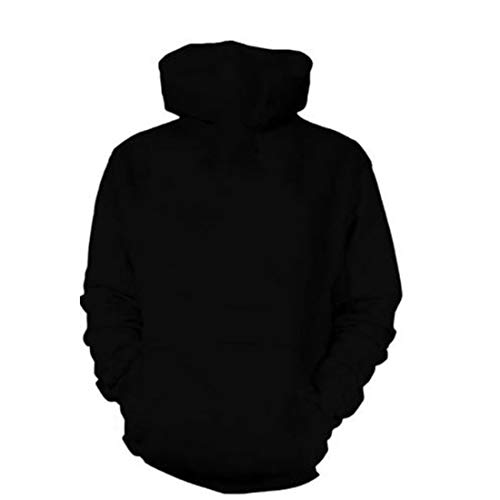 Blusa Moletom Canguru Masculino Full 3d Nuvem R 001 Tamanho:G;Cor:Preto