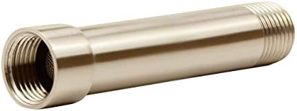 Purelux Shower Arm Extension, Shower Head Extender 4 Inches, Brushed Nickel Finish Made of Stainless Steel